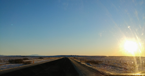 Iceland Winter Drive - Sun