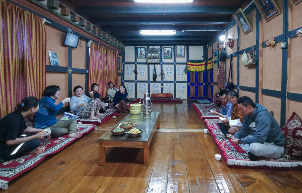 Dinner at Local Bhutanese Home